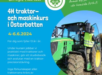 Välkommen på 4H traktor- och maskinkurs i Ytteresse featured image